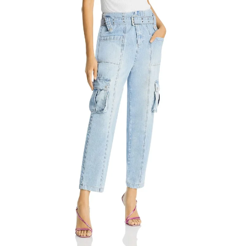 [BLANKNYC] Womens Denim Cargo Straight Leg Jeans