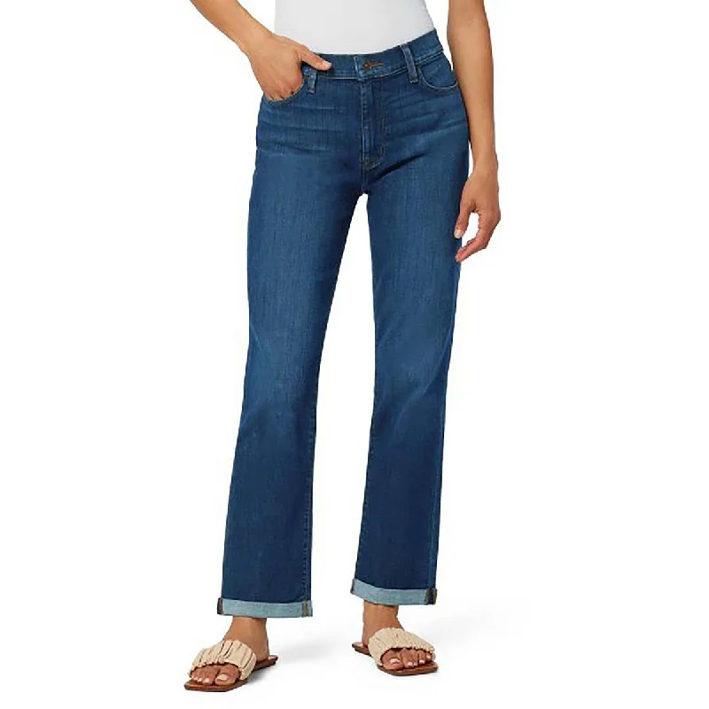 Hudson Womens Blair High Rise Straight Leg Cropped Jeans