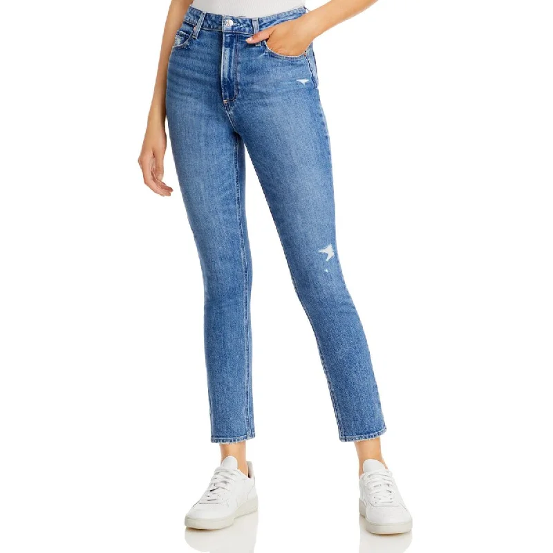 Paige Womens Sarah Vintage High Rise Slim Jeans