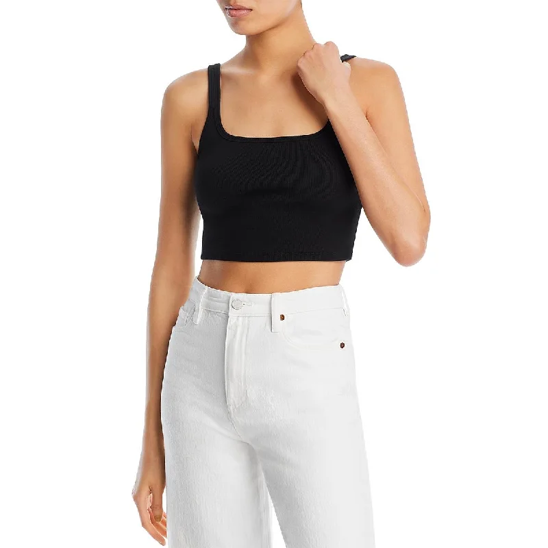 AG Jeans Womens Ribbed Ribbed Knit Cropped