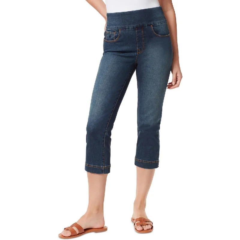 Gloria Vanderbilt Womens Amanda Mid-Rise Denim Capri Jeans