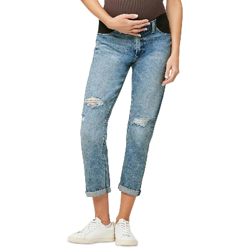 Joe's Womens Maturnity Stretch Boyfriend Jeans