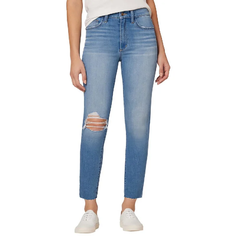 Joe's Womens Raw Hem Destroyed Boyfriend Jeans