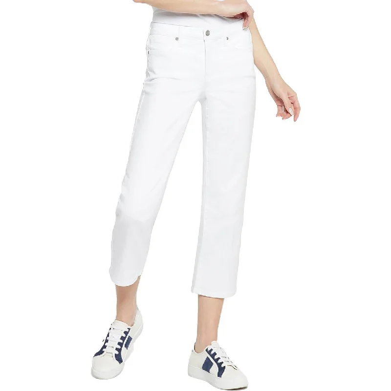 NYDJ Womens Piper Mid-Rise Relaxed Cropped Jeans