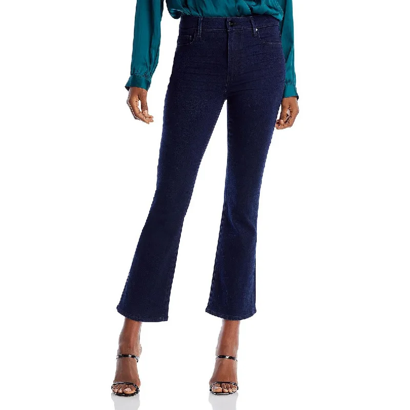 Paige Womens Claudine Ankle Stretch Flare Jeans