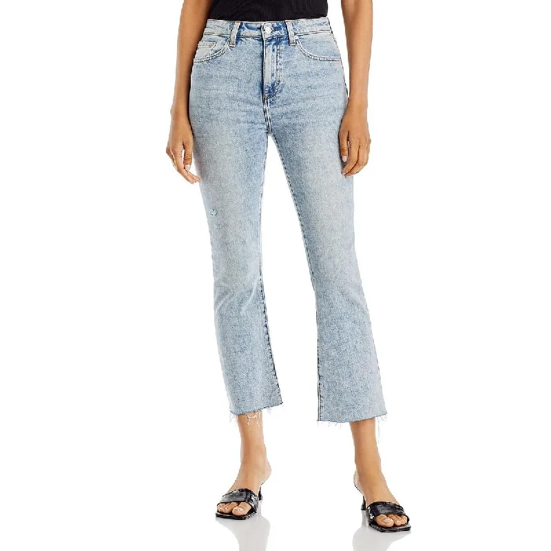 Pistola Womens Lennon High Rise Released Hem Cropped Jeans