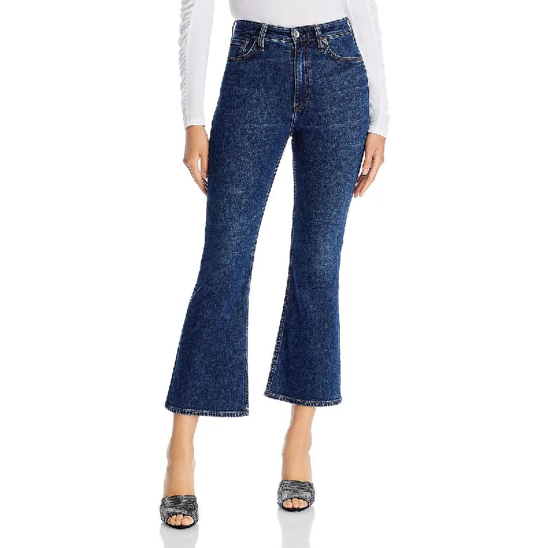 Rag & Bone Womens Casey Denim Ankle Flare Jeans