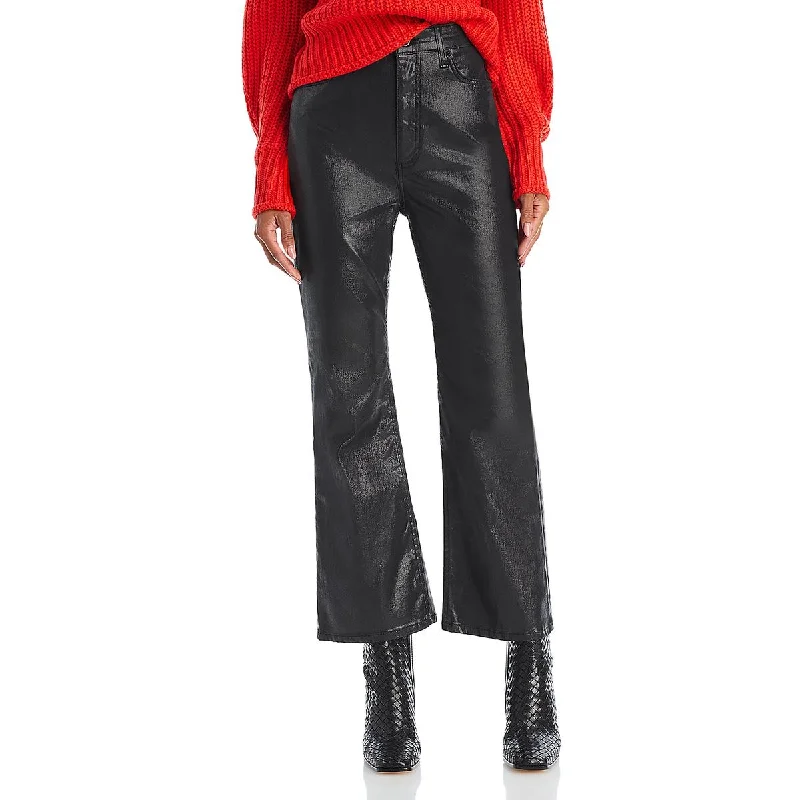 Rag & Bone Womens High Rise Cropped Flared Jeans