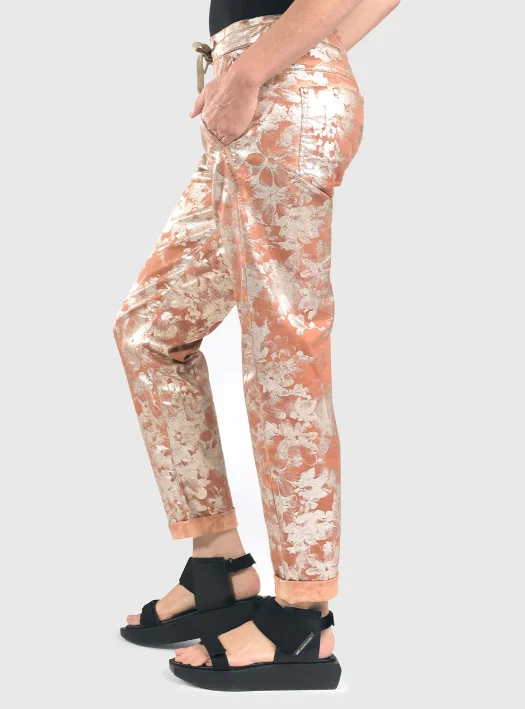 Alembika Jeans - FLORAL ICONIC STRETCH JEANS FINAL SALE PRICE