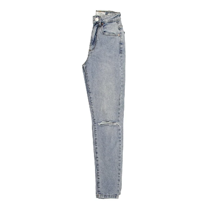 Cotton On Womens Destroyed Denim Mom Jeans