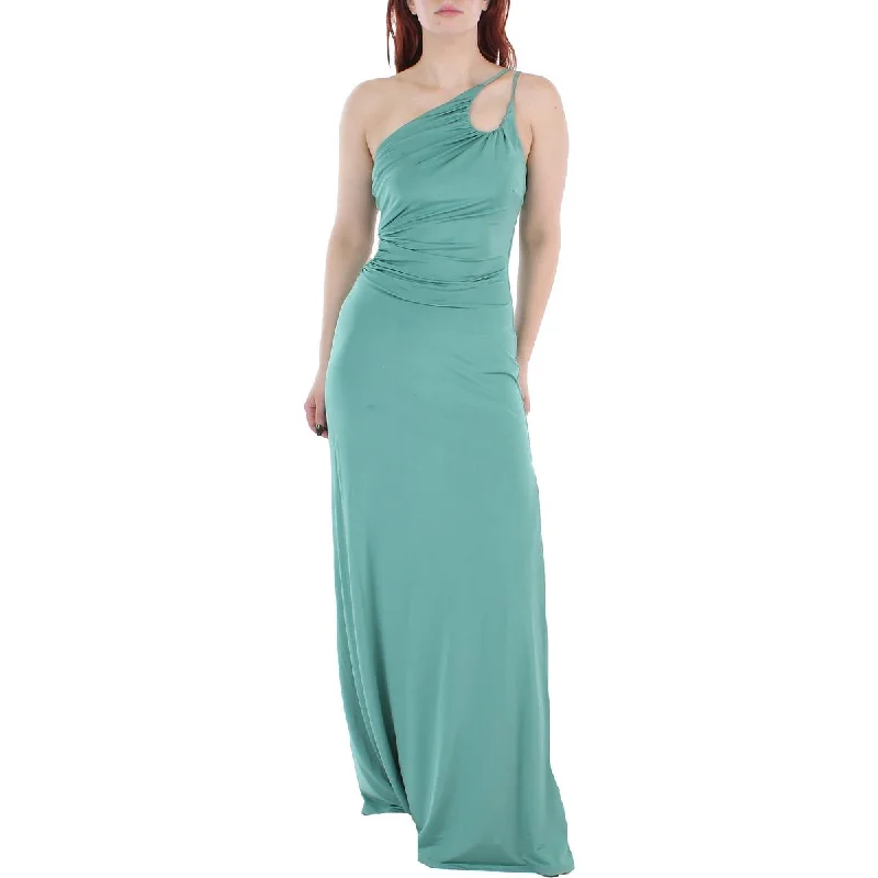 Speechless Womens Juniors One Shoulder Cut Out Evening Dress