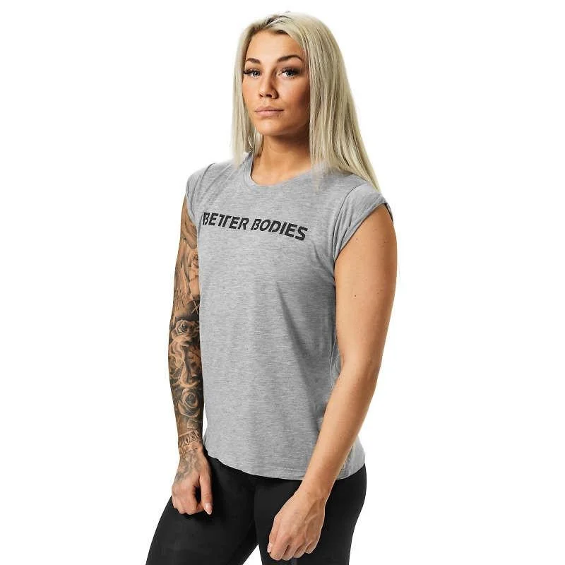 Better Bodies Astoria Tee - Greymelange