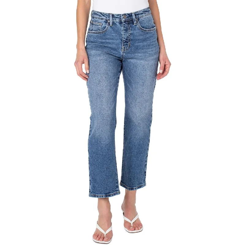 Earnest Sewn Womens Pocket High-Rise Ankle Jeans