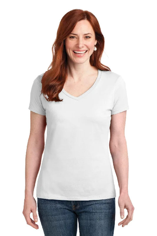 Hanes Women's Perfect-T Cotton V-Neck T-Shirt