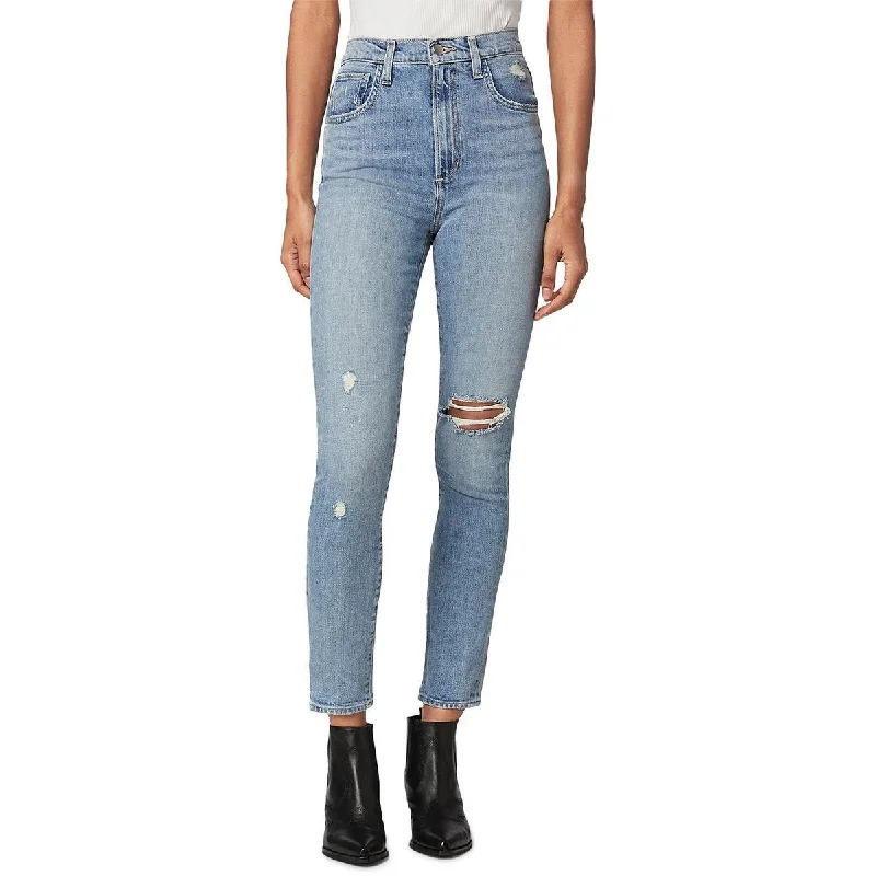 Joe's Womens Denim Distressed Skinny Jeans