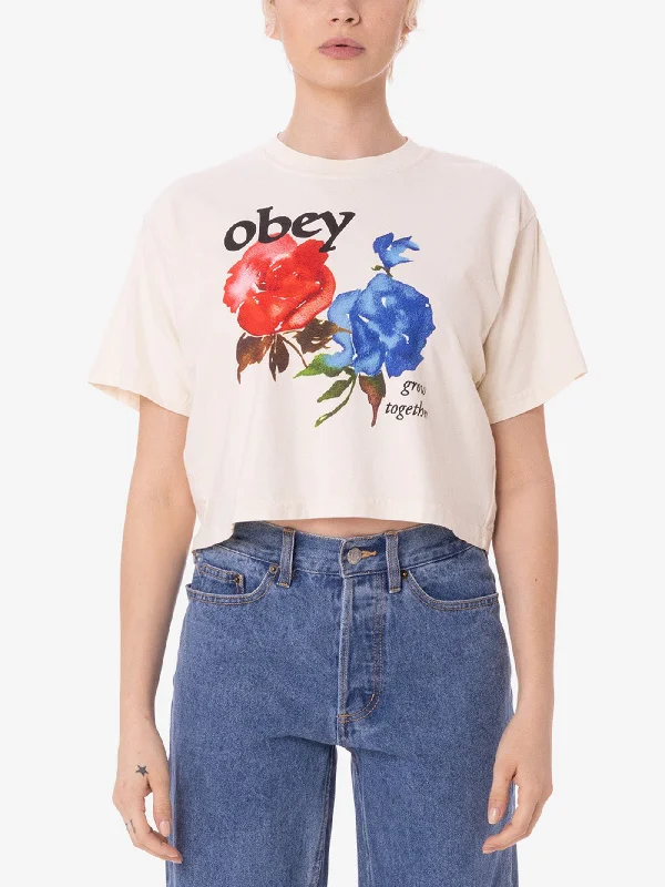 Obey Grow Together Crop T-Shirt