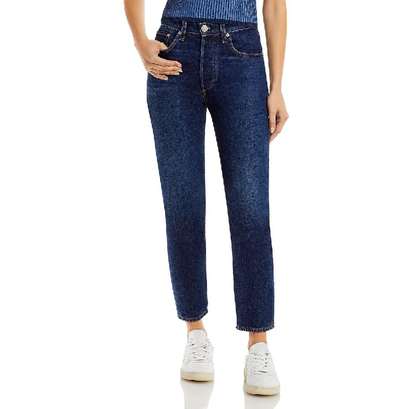 Rag & Bone Womens Nina Denim Dark Wash Cigarette Jeans