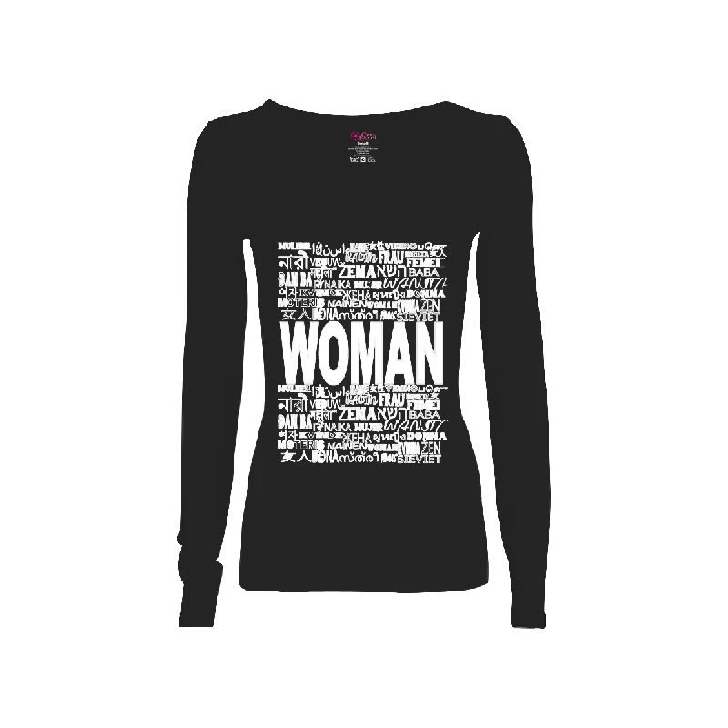 Woman in Every Language Long-Sleeve T-shirt