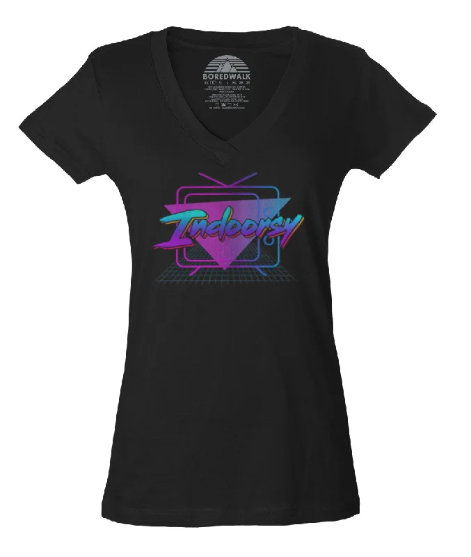 Women's Indoorsy Vneck T-Shirt