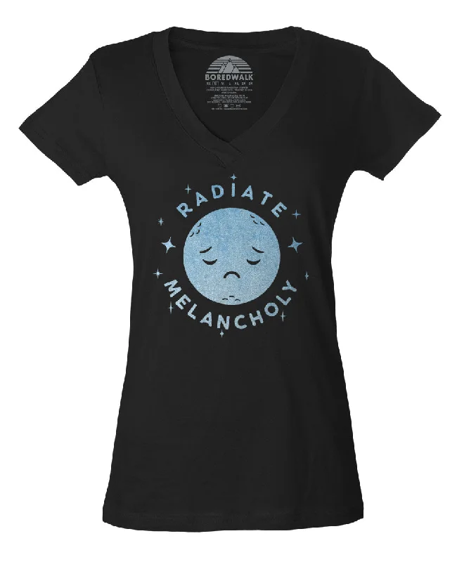 Women's Radiate Melancholy Vneck T-Shirt