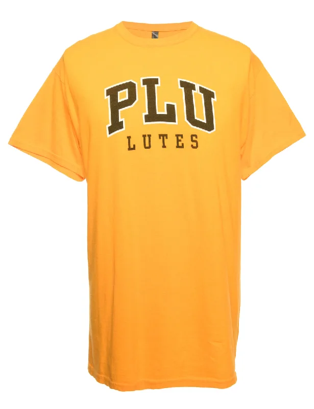 Yellow Plu Lutes Printed T-shirt - M