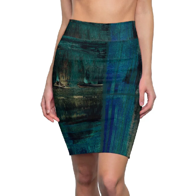 Dark Waters Women's Pencil Skirt