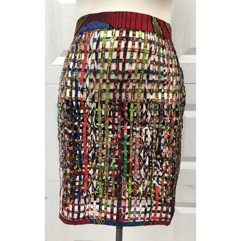 CLEARANCE!! FINAL SALE!!! Nyakim Ankara Laced pencil Skirt