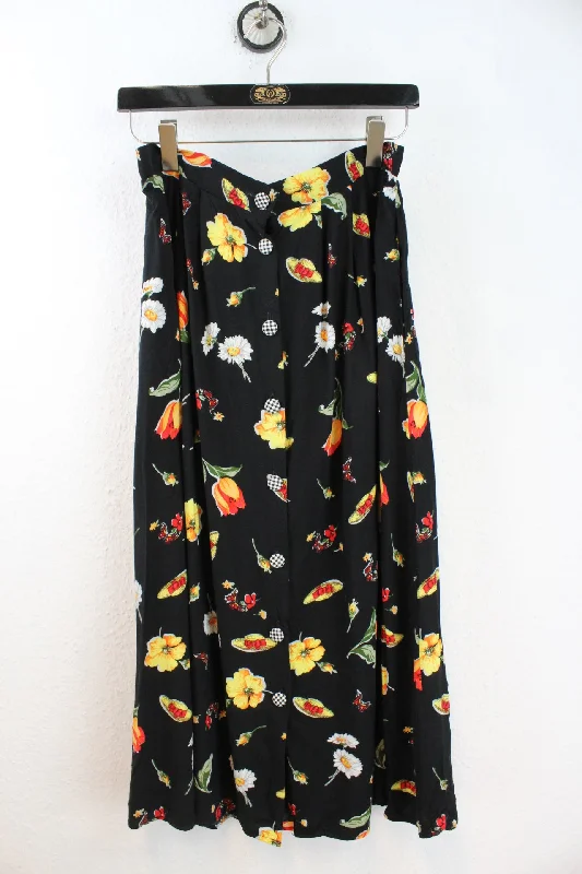 Vintage Floral Skirt (M)