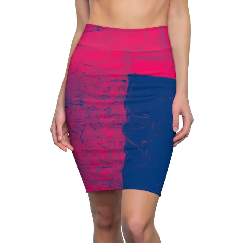 WSW Hot Pink Women's Pencil Skirt