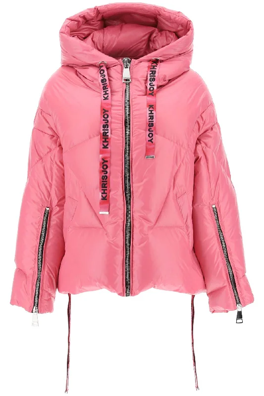 Khris Iconic Shiny Puffer Jacket  - Rosa