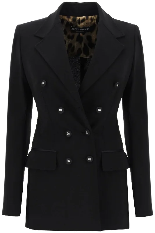 Turlington Jacket In Milano Stitch  - Black