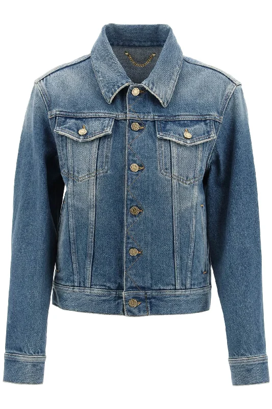 Short Denim Jacket  - Blue