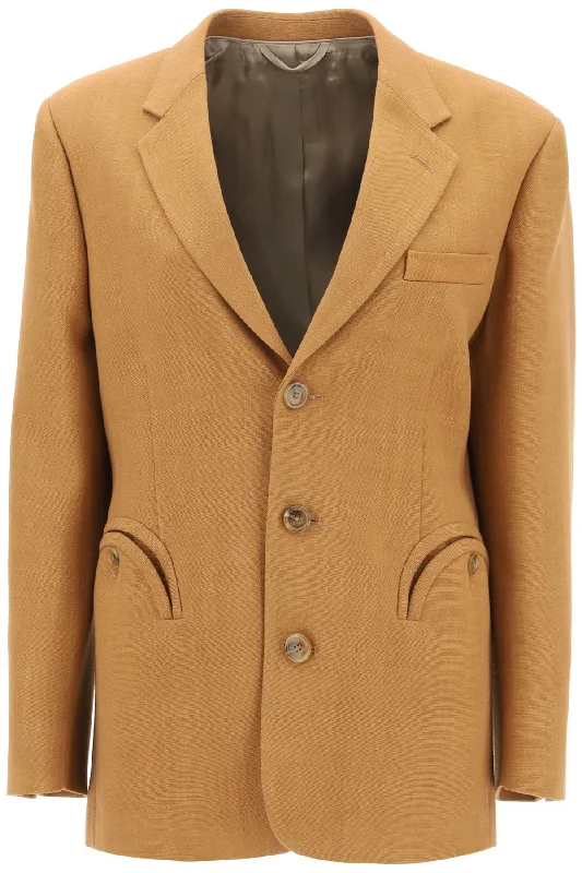 Santana Peanut Nana Single-breasted Jacket  - Orange