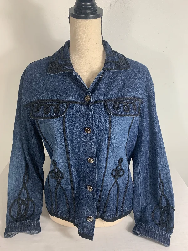 Chico's Design Jean Jacket Size 1 (Medium)