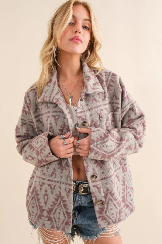 Jacquard Aztec Western Jacket #26