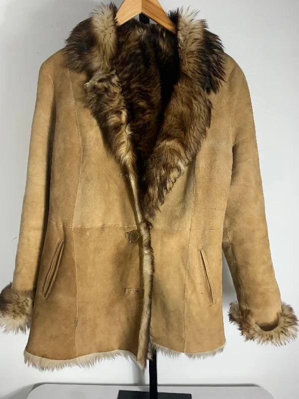 Real Sheep Fur Skin Jacket Size Medium