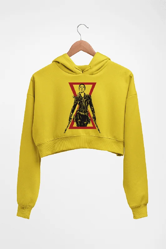 Black Widow Crop HOODIE FOR WOMEN