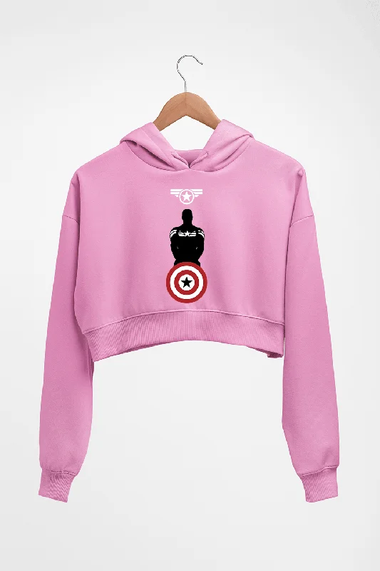 Captain America Crop HOODIE FOR WOMEN