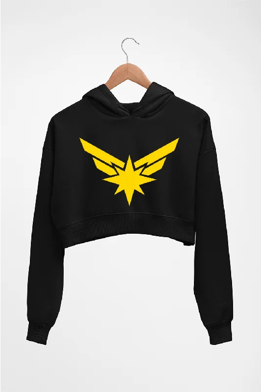 Captain Marvel Crop HOODIE FOR WOMEN