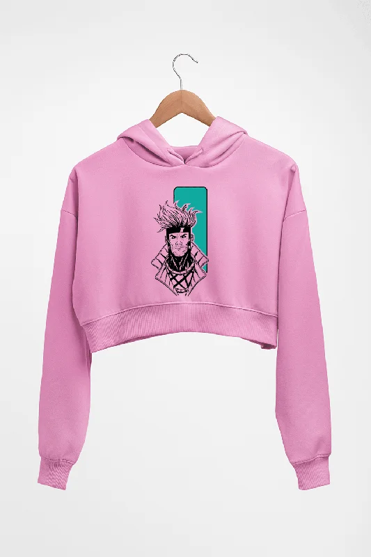 Gambit-x-men Crop HOODIE FOR WOMEN