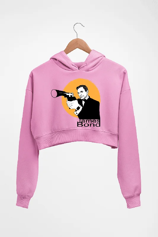 James Bond 007 Crop HOODIE FOR WOMEN