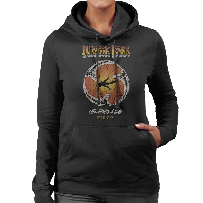 Jurassic Park Life Finds A Way Mosquito In Amber Women's Hooded Sweatshirt