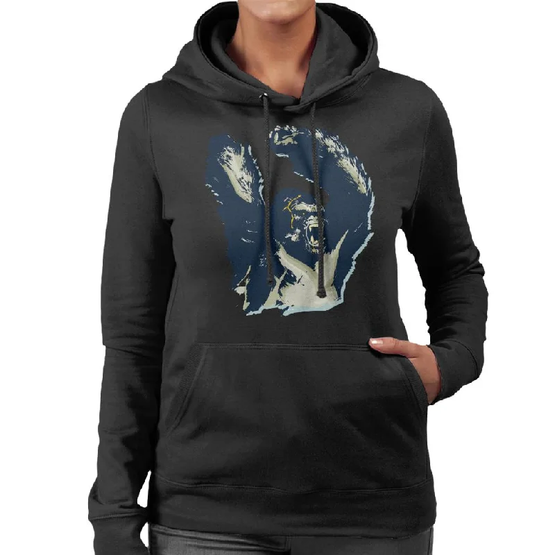 King Kong Arms Up Rage Women's Hooded Sweatshirt