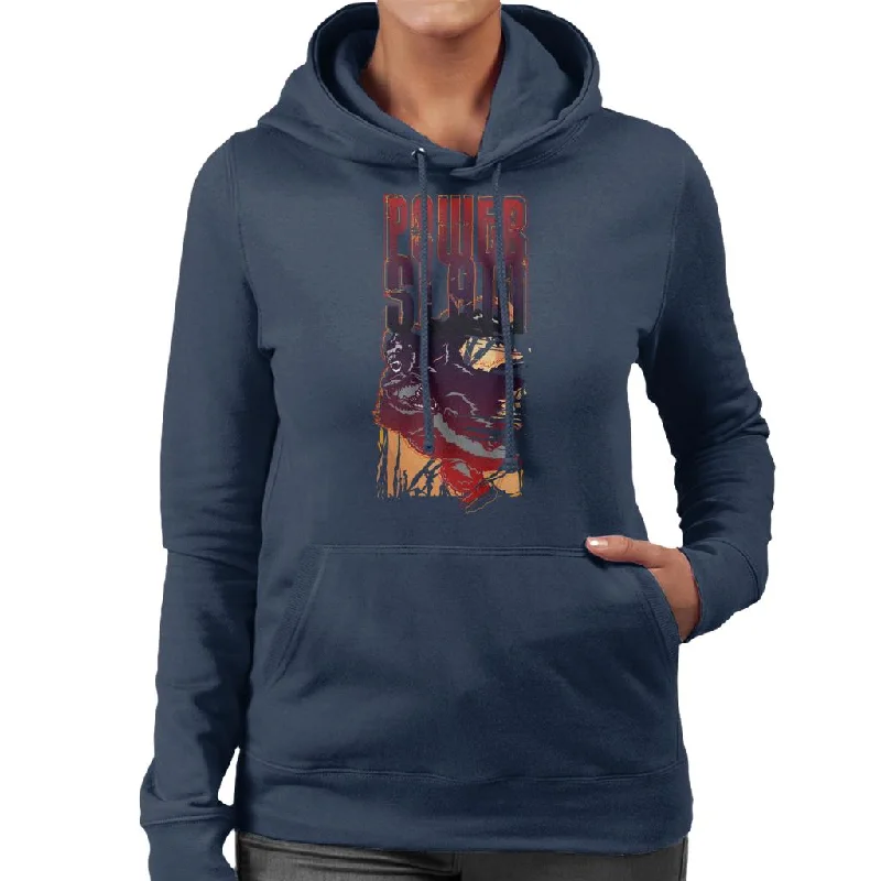 King Kong Vs T Rex Power Slam Women's Hooded Sweatshirt