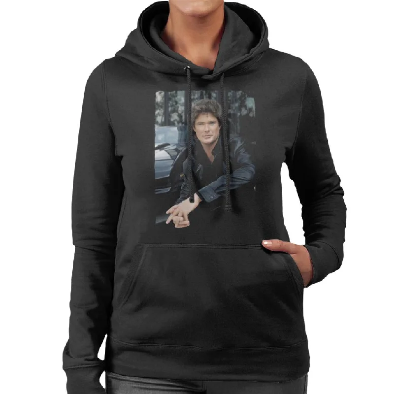 Knight Rider Michael Knight Headshot Women's Hooded Sweatshirt