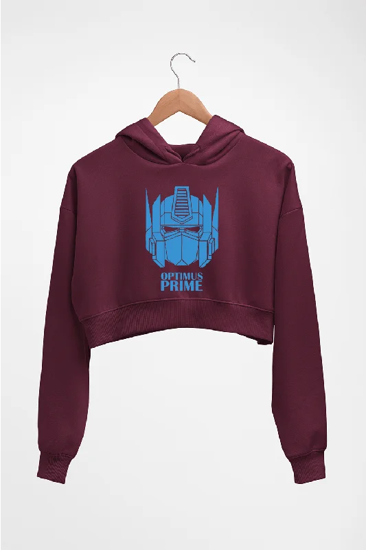 Optimus Prime Crop HOODIE FOR WOMEN