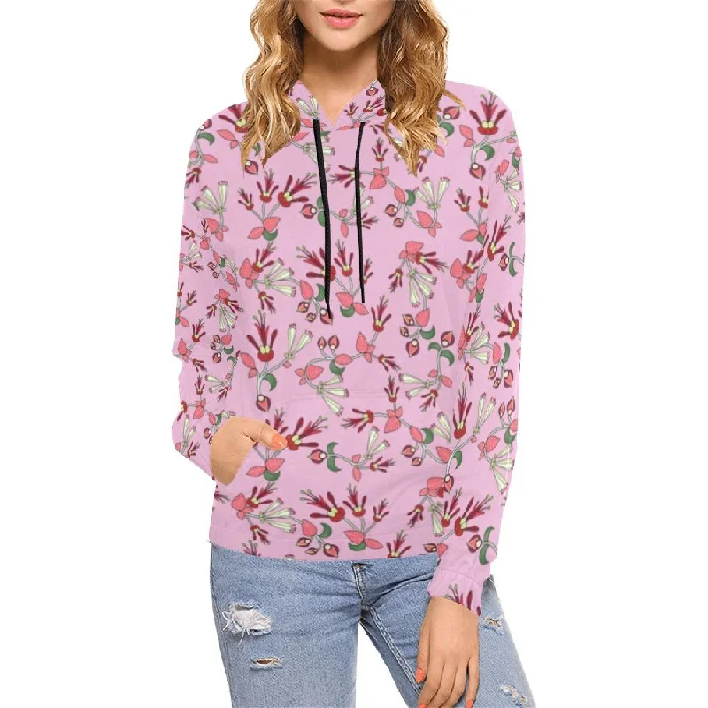 Strawberry Floral Hoodie for Women (USA Size)