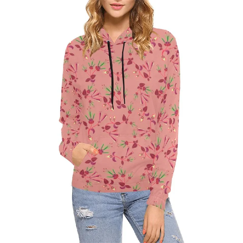 Swift Floral Peach Rouge Remix Hoodie for Women (USA Size)