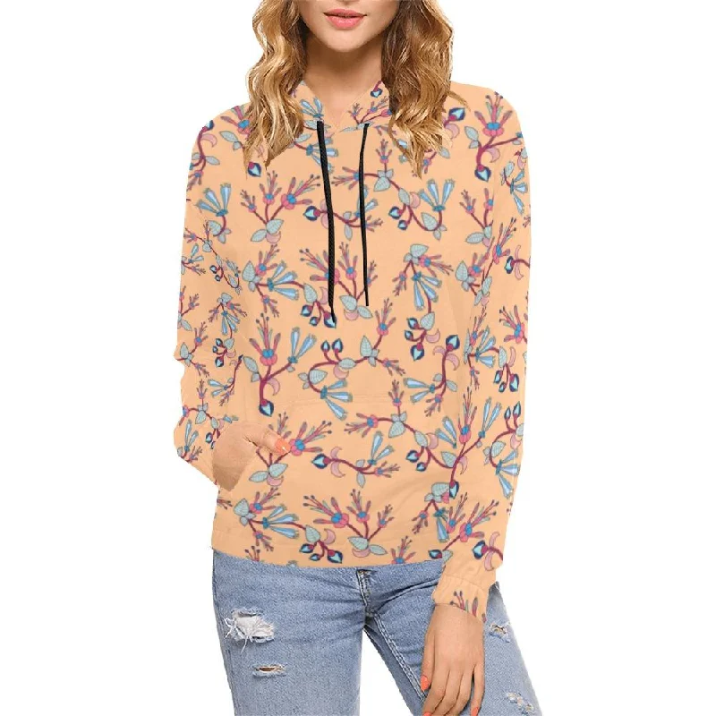 Swift Floral Peache Hoodie for Women (USA Size)