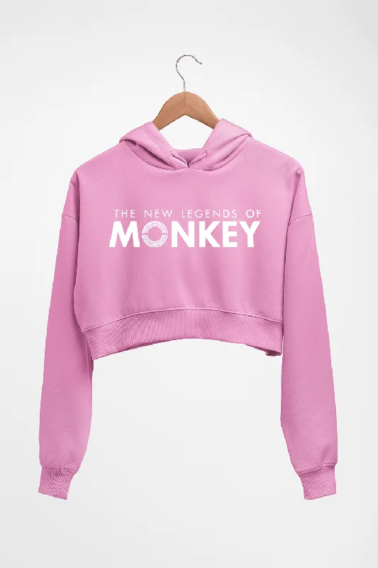 The New Legends of Monkey Crop HOODIE FOR WOMEN